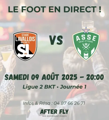 Diffusion match LAVAL ASSE , Saint-Galmier, Afterfly